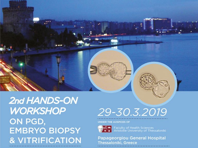 2nd hands-on workshop on PGD, Embryo Biopsy & Vitrification poster