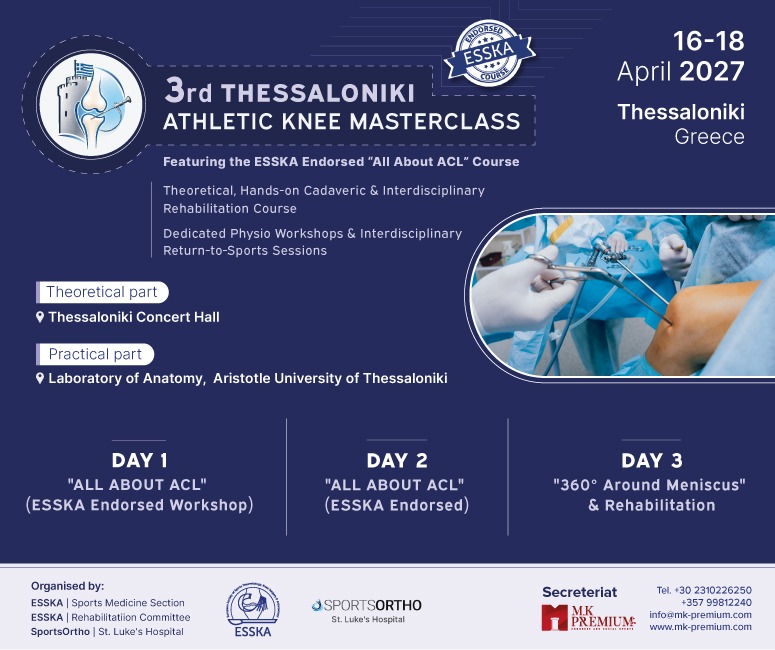 3rd Thessaloniki Athletic Knee Masterclass
